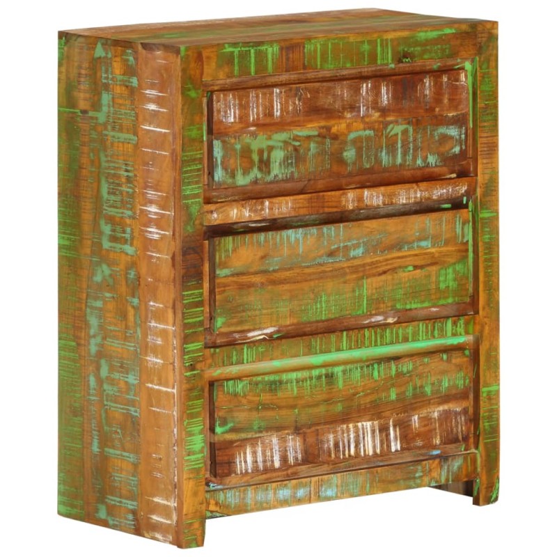 vidaXL Cómoda de madera maciza reciclada multicolor 60x33x75 cm vidaXL Cómoda de madera maciza reciclada multicolor 60x33x75 cm