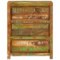 vidaXL Cómoda de madera maciza reciclada multicolor 60x33x75 cm vidaXL Cómoda de madera maciza reciclada multicolor 60x33x75 cm