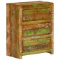vidaXL Cómoda de madera maciza reciclada multicolor 60x33x75 cm vidaXL Cómoda de madera maciza reciclada multicolor 60x33x75 cm