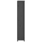 vidaXL Estantería madera maciza de pino gris 50x35x183 cm vidaXL Estantería madera maciza de pino gris 50x35x183 cm