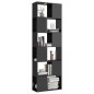 vidaXL Estantería/divisor de espacios gris brillo 60x24x186 cm vidaXL Estantería/divisor de espacios gris brillo 60x24x186 cm