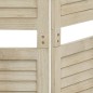 vidaXL Biombo de 4 paneles de madera maciza de paulownia 140x165 cm vidaXL Biombo de 4 paneles de madera maciza de paulownia 140x165 cm