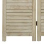 vidaXL Biombo de 4 paneles de madera maciza de paulownia 140x165 cm vidaXL Biombo de 4 paneles de madera maciza de paulownia 140x165 cm