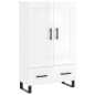 vidaXL Aparador alto madera de ingeniería blanco brillo 69,5x31x115 cm vidaXL Aparador alto madera de ingeniería blanco brillo 69,5x31x115 cm