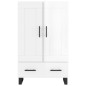 vidaXL Aparador alto madera de ingeniería blanco brillo 69,5x31x115 cm vidaXL Aparador alto madera de ingeniería blanco brillo 69,5x31x115 cm