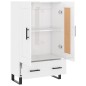 vidaXL Aparador alto madera de ingeniería blanco brillo 69,5x31x115 cm vidaXL Aparador alto madera de ingeniería blanco brillo 69,5x31x115 cm