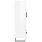 vidaXL Aparador alto madera de ingeniería blanco brillo 69,5x31x115 cm vidaXL Aparador alto madera de ingeniería blanco brillo 69,5x31x115 cm
