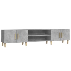 vidaXL Mueble de TV madera contrachapada gris hormigón 180x31,5x40 cm