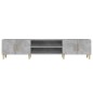 vidaXL Mueble de TV madera contrachapada gris hormigón 180x31,5x40 cm vidaXL Mueble de TV madera contrachapada gris hormigón 180x31,5x40 cm