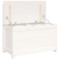 vidaXL Banco de madera maciza de pino blanco 80x41x77 cm vidaXL Banco de madera maciza de pino blanco 80x41x77 cm