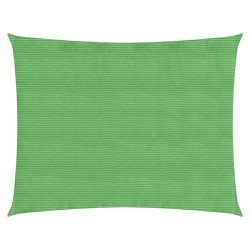vidaXL Toldo de vela HDPE verde claro 160 g/m² 3,5x4,5 m