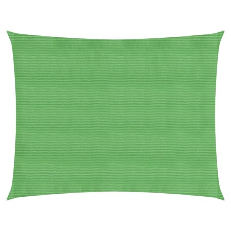 vidaXL Toldo de vela HDPE verde claro 160 g/m² 3,5x4,5 m