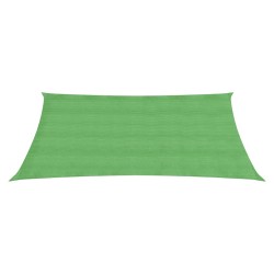 vidaXL Toldo de vela HDPE verde claro 160 g/m² 3,5x4,5 m