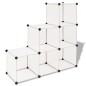 vidaXL Estantería de cubos con 6 compartimentos blanco vidaXL Estantería de cubos con 6 compartimentos blanco