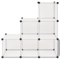 vidaXL Estantería de cubos con 6 compartimentos blanco vidaXL Estantería de cubos con 6 compartimentos blanco