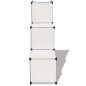 vidaXL Estantería de cubos con 6 compartimentos blanco vidaXL Estantería de cubos con 6 compartimentos blanco