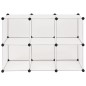 vidaXL Estantería de cubos con 6 compartimentos blanco vidaXL Estantería de cubos con 6 compartimentos blanco