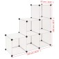 vidaXL Estantería de cubos con 6 compartimentos blanco vidaXL Estantería de cubos con 6 compartimentos blanco