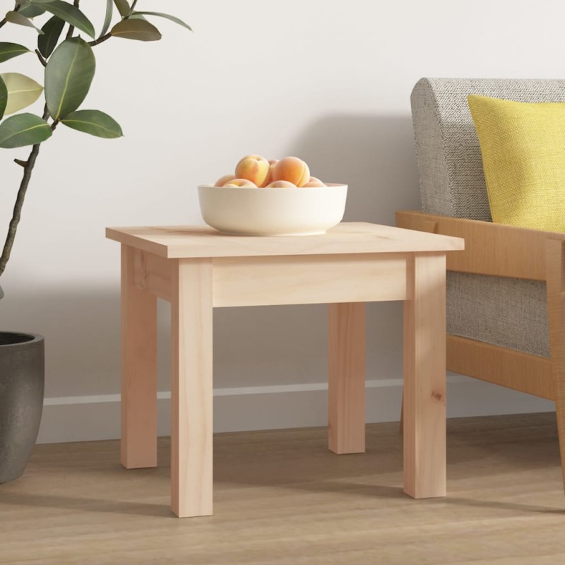 vidaXL Mesa de centro de madera maciza de pino 35x35x30 cm vidaXL Mesa de centro de madera maciza de pino 35x35x30 cm
