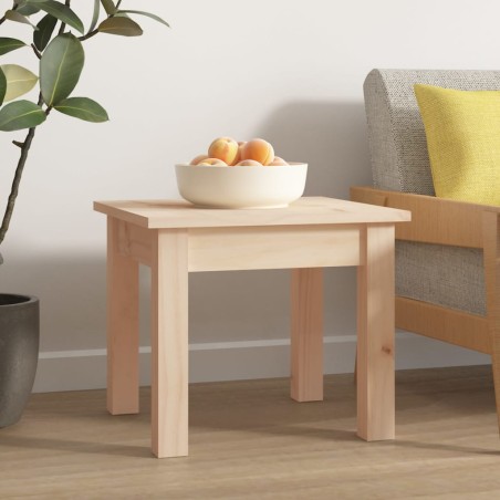 vidaXL Mesa de centro de madera maciza de pino 35x35x30 cm