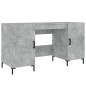 vidaXL Escritorio madera de ingeniería gris hormigón 140x50x75 cm vidaXL Escritorio madera de ingeniería gris hormigón 140x50x75 cm