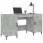 vidaXL Escritorio madera de ingeniería gris hormigón 140x50x75 cm vidaXL Escritorio madera de ingeniería gris hormigón 140x50x75 cm