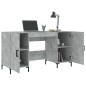 vidaXL Escritorio madera de ingeniería gris hormigón 140x50x75 cm vidaXL Escritorio madera de ingeniería gris hormigón 140x50x75 cm