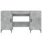 vidaXL Escritorio madera de ingeniería gris hormigón 140x50x75 cm vidaXL Escritorio madera de ingeniería gris hormigón 140x50x75 cm