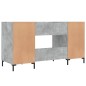 vidaXL Escritorio madera de ingeniería gris hormigón 140x50x75 cm vidaXL Escritorio madera de ingeniería gris hormigón 140x50x75 cm