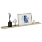 vidaXL Estantes de pared 2 unidades blanco y roble Sonoma 100x9x3 cm vidaXL Estantes de pared 2 unidades blanco y roble Sonoma 100x9x3 cm