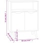 vidaXL Aparador de madera de ingeniería roble ahumado 60x30x72 cm vidaXL Aparador de madera de ingeniería roble ahumado 60x30x72 cm