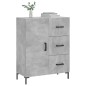 vidaXL Aparador de madera de ingeniería gris hormigón 69,5x34x90 cm vidaXL Aparador de madera de ingeniería gris hormigón 69,5x34x90 cm