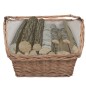 vidaXL Cesta para leña con asas sauce marrón 61,5x46,5x58 cm vidaXL Cesta para leña con asas sauce marrón 61,5x46,5x58 cm