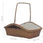 vidaXL Cesta para leña con asas sauce marrón 61,5x46,5x58 cm vidaXL Cesta para leña con asas sauce marrón 61,5x46,5x58 cm