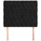 vidaXL Cabeceros 2 unidades de terciopelo negro 100x7x78/88 cm vidaXL Cabeceros 2 unidades de terciopelo negro 100x7x78/88 cm