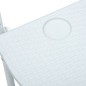 vidaXL Mesa balcón colgante plástico aspecto ratán blanco 60x64x83,5cm vidaXL Mesa balcón colgante plástico aspecto ratán blanco 60x64x83,5cm