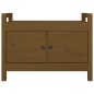 vidaXL Banco de recibidor madera maciza de pino marrón miel 80x40x60cm vidaXL Banco de recibidor madera maciza de pino marrón miel 80x40x60cm