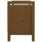 vidaXL Banco de recibidor madera maciza de pino marrón miel 80x40x60cm vidaXL Banco de recibidor madera maciza de pino marrón miel 80x40x60cm