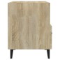 vidaXL Mesita de noche madera contrachapada color roble Sonoma vidaXL Mesita de noche madera contrachapada color roble Sonoma