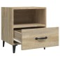 vidaXL Mesita de noche madera contrachapada color roble Sonoma vidaXL Mesita de noche madera contrachapada color roble Sonoma