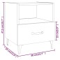 vidaXL Mesita de noche madera contrachapada color roble Sonoma vidaXL Mesita de noche madera contrachapada color roble Sonoma