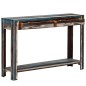 vidaXL Mesa consola de madera maciza vintage 118x30x80 cm