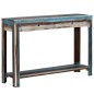 vidaXL Mesa consola de madera maciza vintage 118x30x80 cm