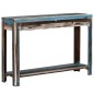 vidaXL Mesa consola de madera maciza vintage 118x30x80 cm