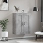 vidaXL Armario de pared madera ingeniería gris hormigón 69,5x34x90 cm vidaXL Armario de pared madera ingeniería gris hormigón 69,5x34x90 cm