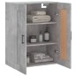 vidaXL Armario de pared madera ingeniería gris hormigón 69,5x34x90 cm vidaXL Armario de pared madera ingeniería gris hormigón 69,5x34x90 cm