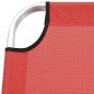 vidaXL Tumbona plegable alta para mayores aluminio rojo vidaXL Tumbona plegable alta para mayores aluminio rojo
