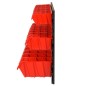 vidaXL Set estantes taller 26 pzas polipropileno rojo y negro 77x39 cm vidaXL Set estantes taller 26 pzas polipropileno rojo y negro 77x39 cm