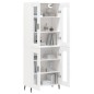 vidaXL Aparador alto madera contrachapada blanco 69,5x34x180 cm vidaXL Aparador alto madera contrachapada blanco 69,5x34x180 cm