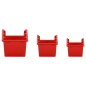 vidaXL Set estantes taller 26 pzas polipropileno rojo y negro 77x39 cm vidaXL Set estantes taller 26 pzas polipropileno rojo y negro 77x39 cm